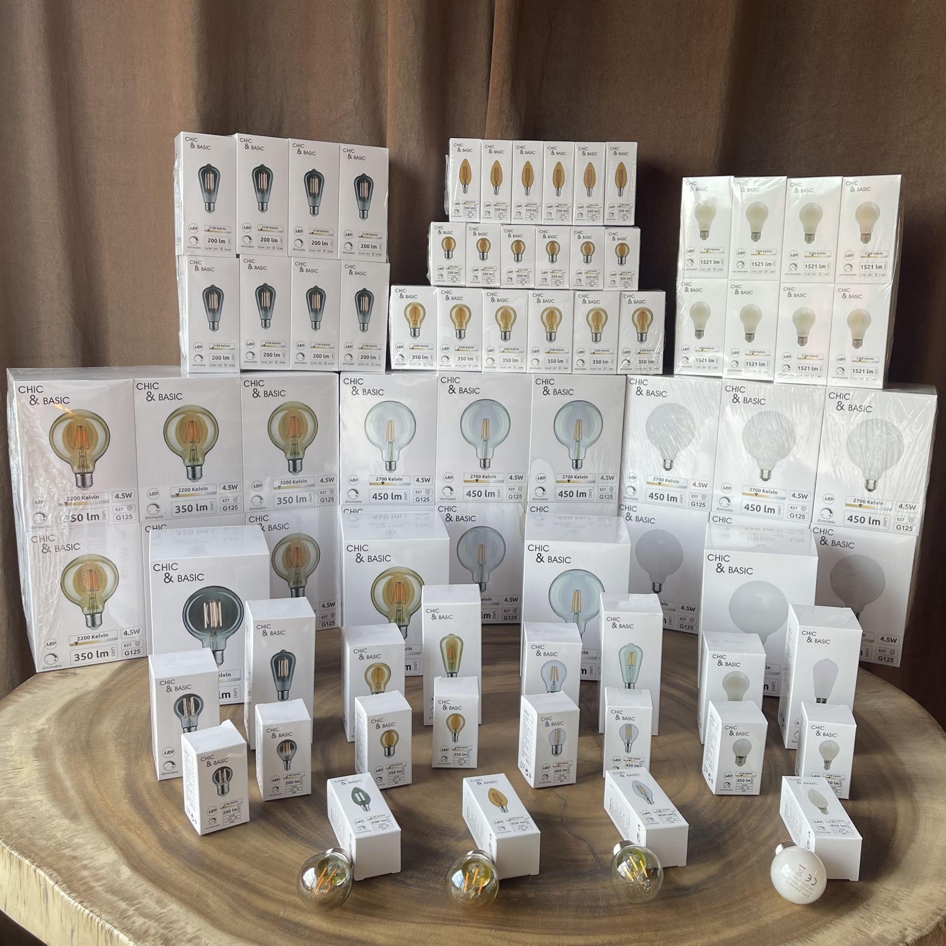 [C922] C922 - E27/G125 - 4,5W - 450 lm - Dim. - 2200°K - Vintage