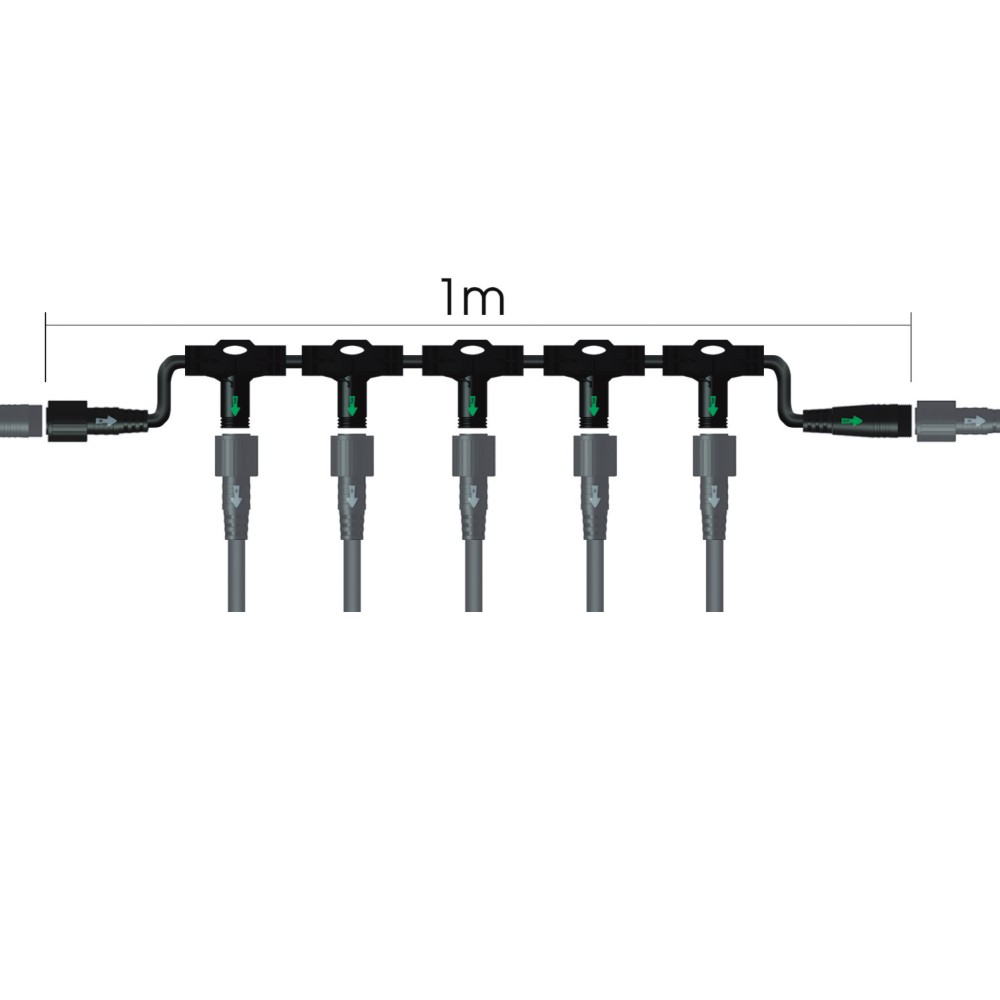 [320] 0320 - Connecteur Rideau 1m 5 sorties