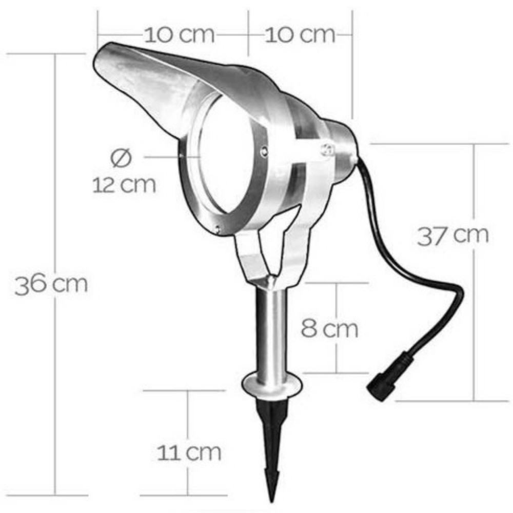 [68350] 3636-Set3 - Set 3 Projecteur à Piquer Noir 10W