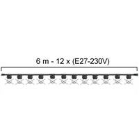 [506-42] Guirl. 6m 12xE27/G45 Fil 3000K