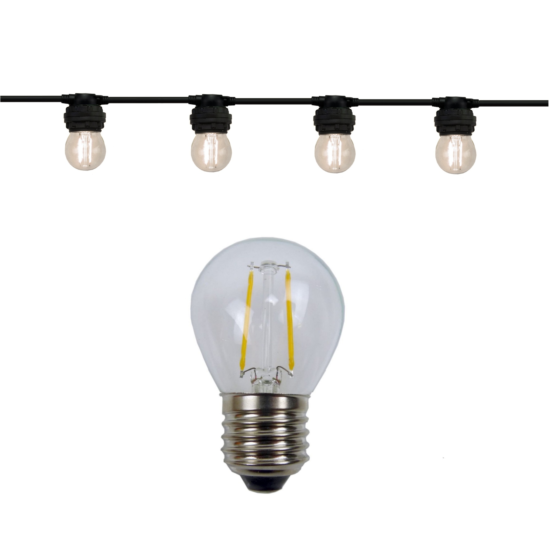 [512-42] Guirl. 12m 24xE27/G45 Fil 3000K