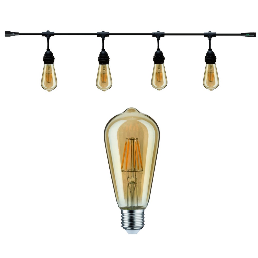 [8603-C722] 8603-C722 - Guirlande (Extension) 3m équipée de 4 Amp. E27/ST64 Fil 2200K