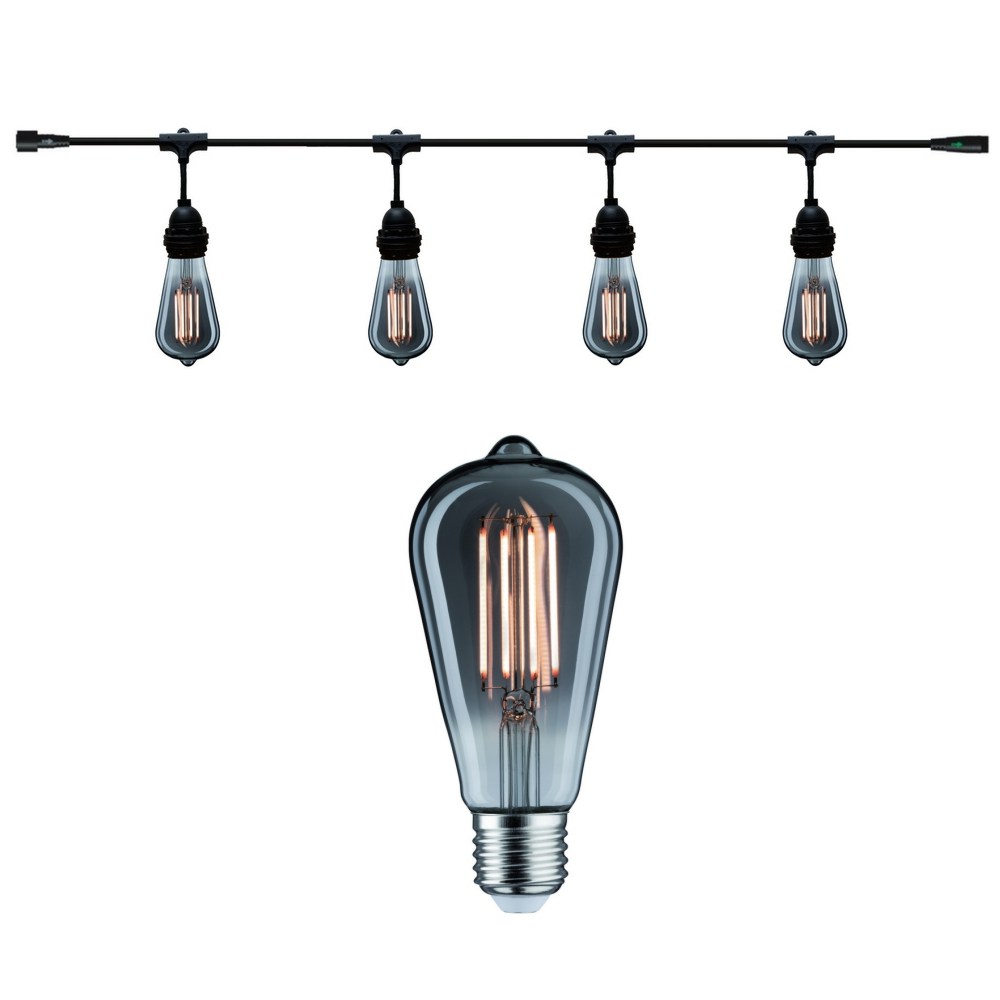 [8603-C721] 8603-C721 - Guirlande (Extension) 3m équipée de 4 Amp. E27/ST64 Fil 2100K