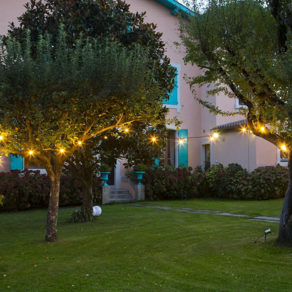 [8512-G31-P] 8512-G31-P - Guirl. 12m 24xE27/G45 Fil 1700K (1W) + Prise
