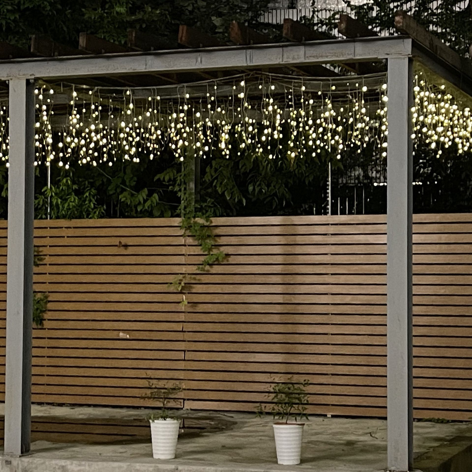 [9540] 9540 - EXTENSION - Frange courte 60 LEDS (Fixe) - L 3 m x H 40 cm -  Fil Noir - Blanc Chaud 2200°K