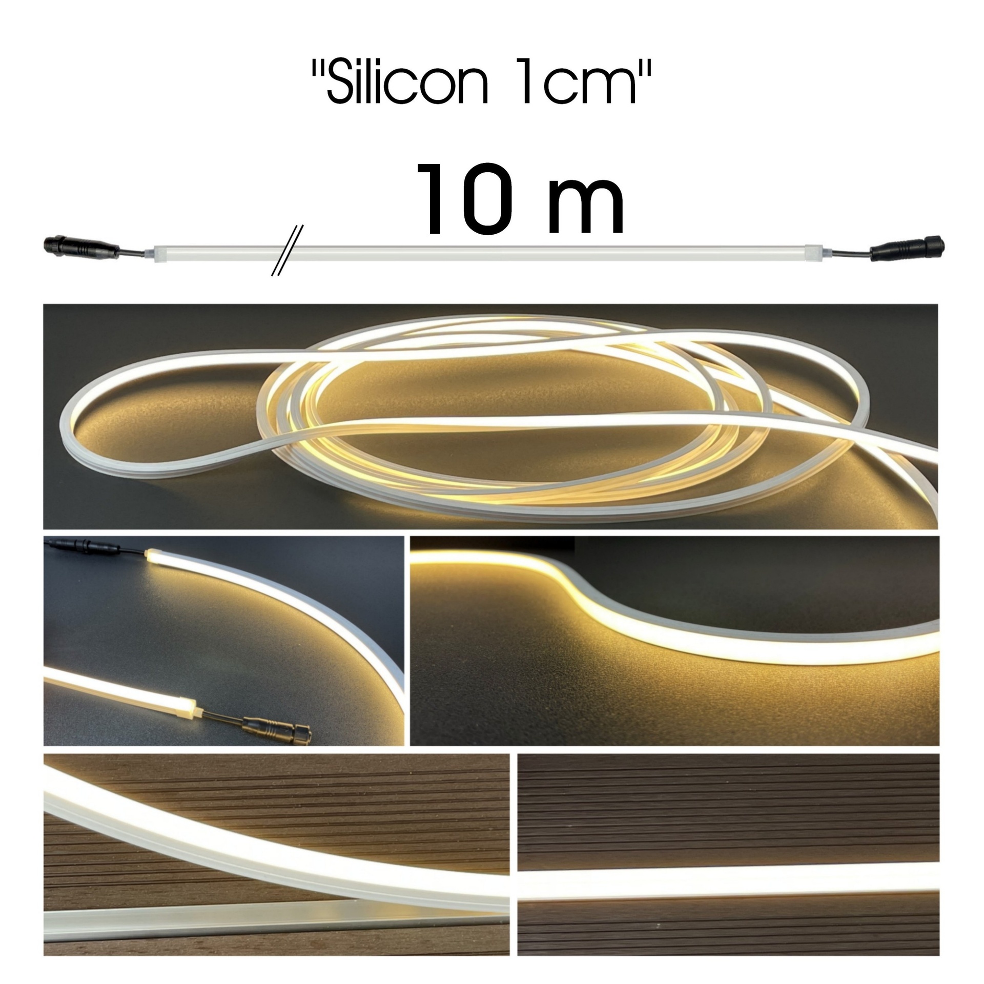 [1166] 1166 - Bandeau Lumineux Silicone - 10 m (in+out)