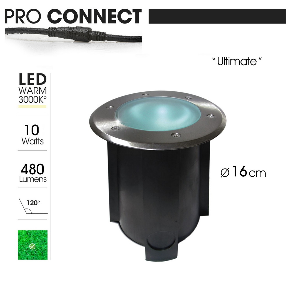 [2586] 2586 - Spot à encastré dans le jardin Ø16cm 3000°K