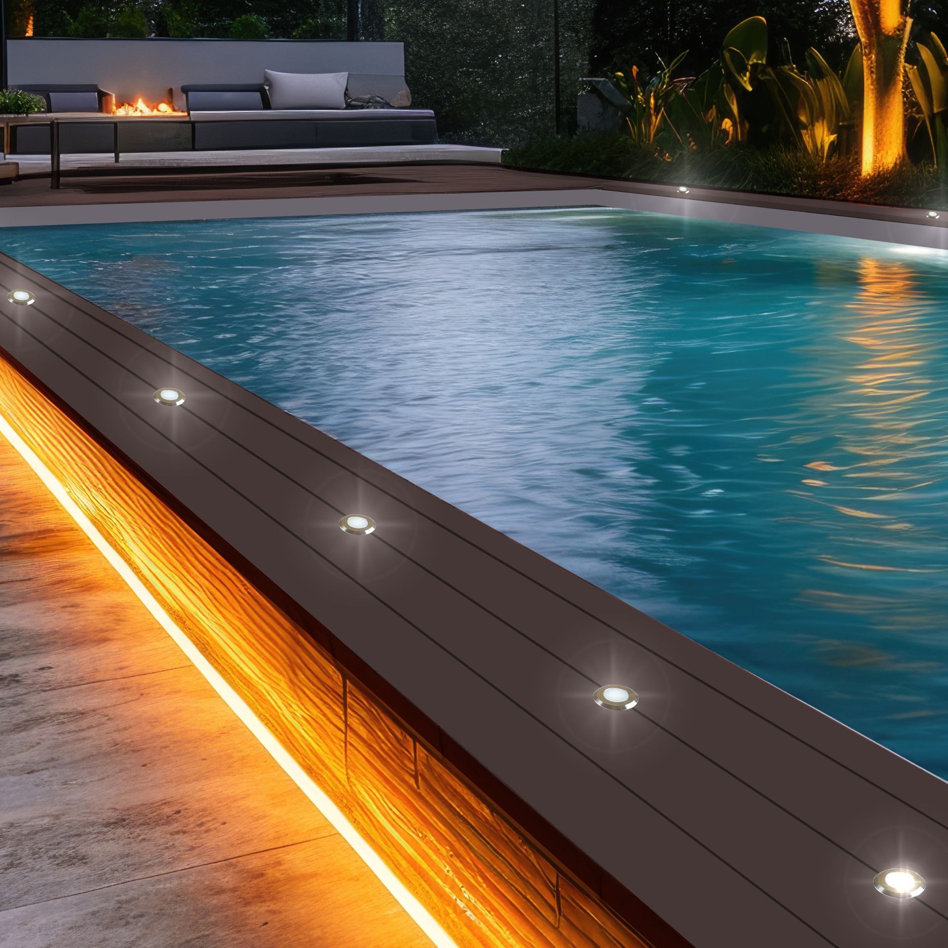 [2016] 2016 - Kit 8 mini spot encastré bois Ø3,5cm + Trsf 12V