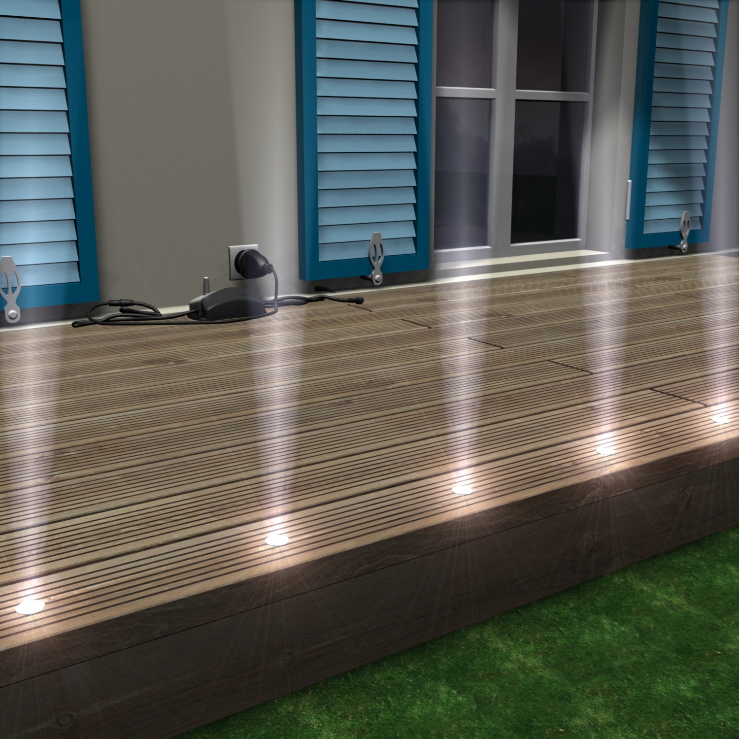 [2016] 2016 - Kit 8 mini spot encastré bois Ø3,5cm + Trsf 12V