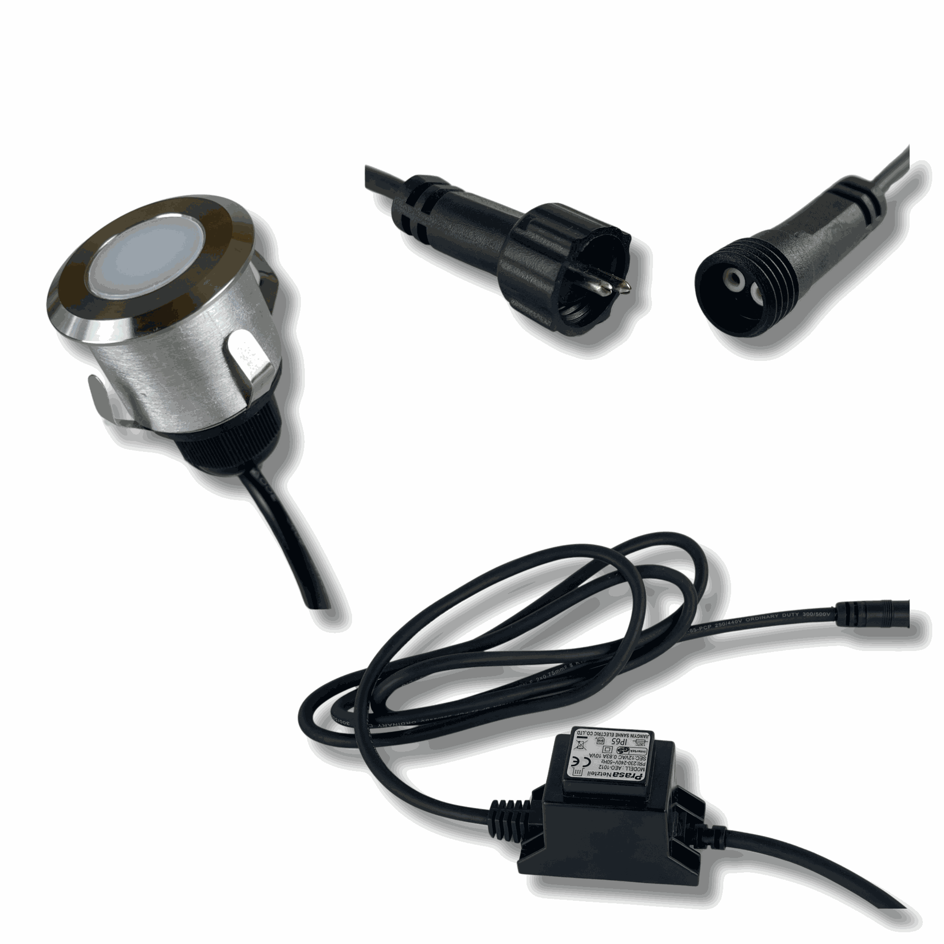 [2016] 2016 - Kit 8 mini spot encastré bois Ø3,5cm + Trsf 12V