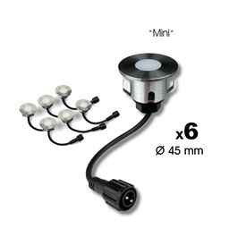 [2026] 2026 - 6 Spots encastrés pour bois Ø4.5cm - 3000°K