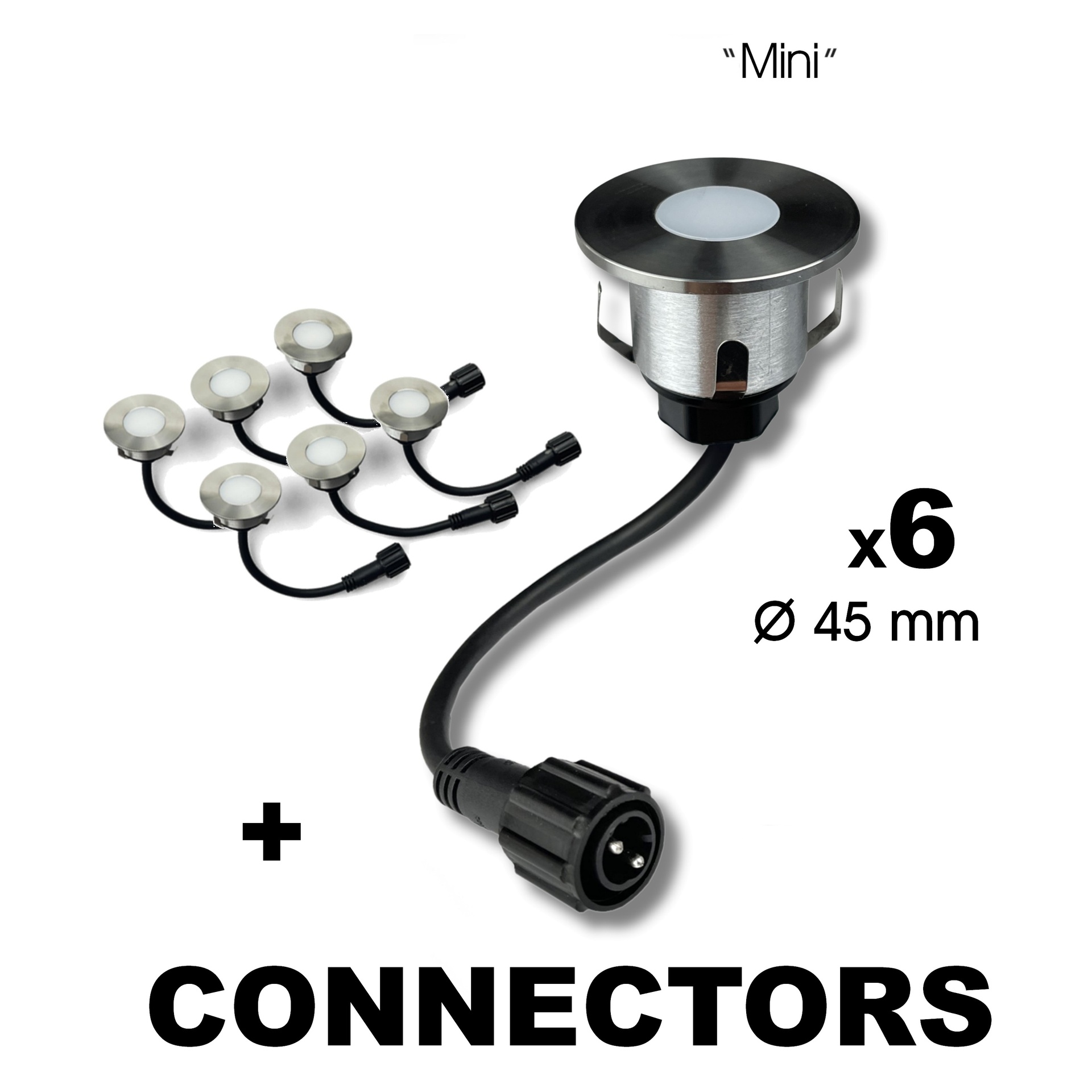 [2026-Set6] 2026-Set6 - 6 Mini encastré ø45mm Warm