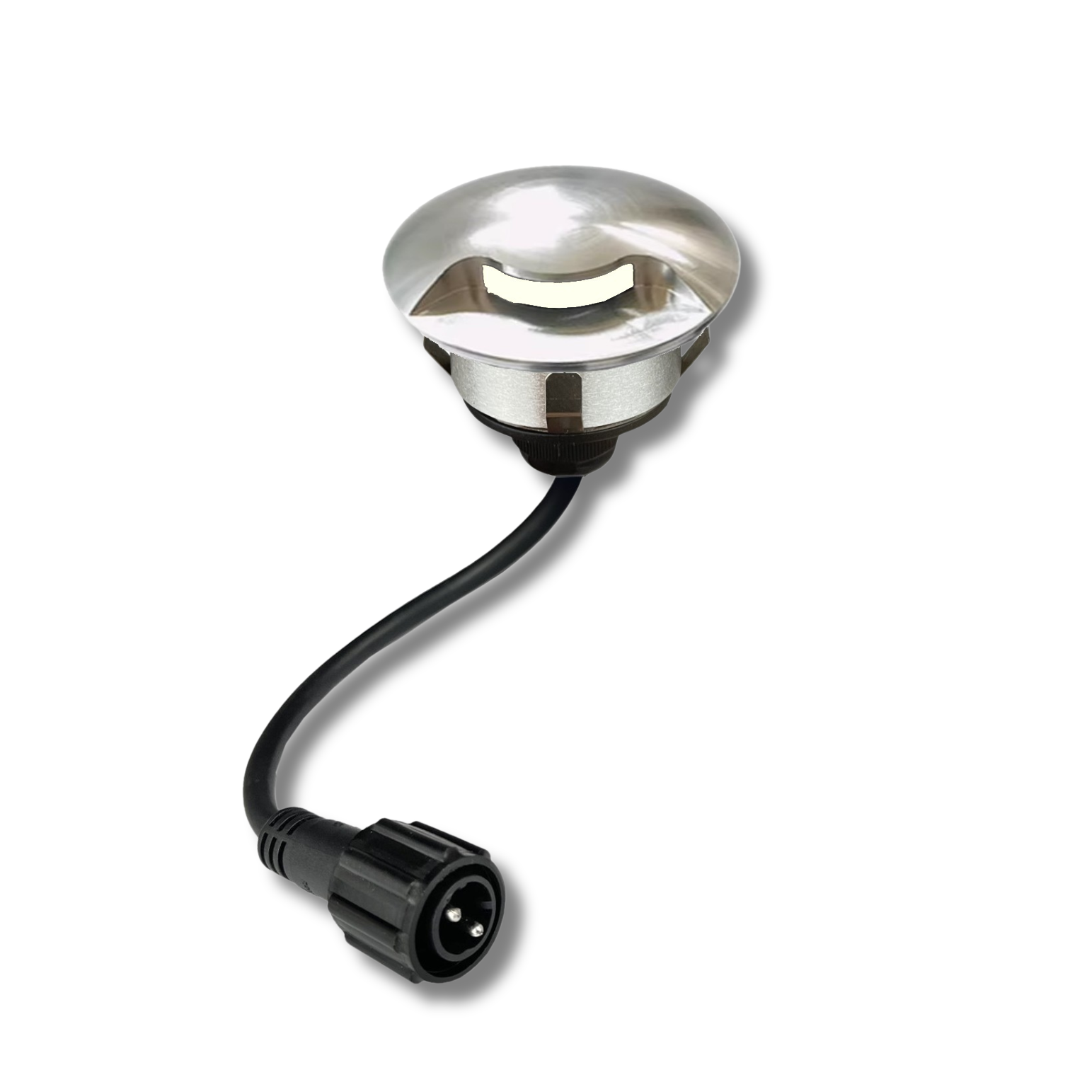 [D301] D301 - 3 Top Alu brossé pour Spot Ø6cm 2036 - 1 Fenêtre