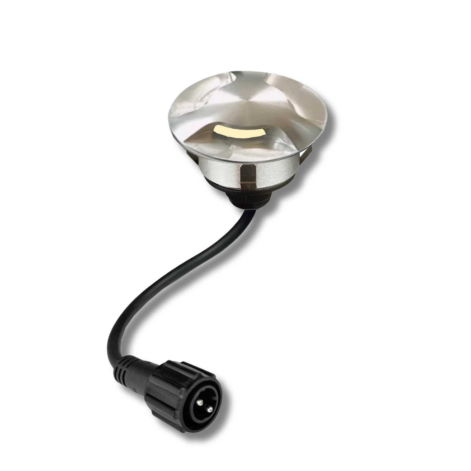 [D303] D303 - 3 Top Alu brossé pour Spot Ø6cm 2036 - 3 Fenêtres