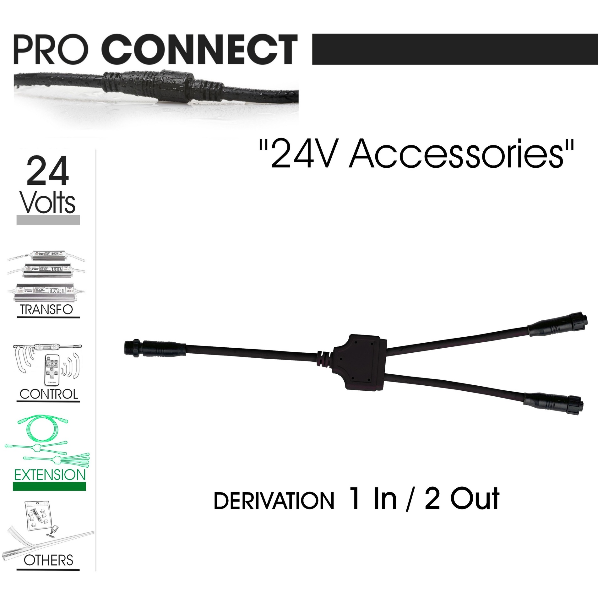 [F420] F420 - Répartiteur 2 voies d'alimentation - TBTS 24V