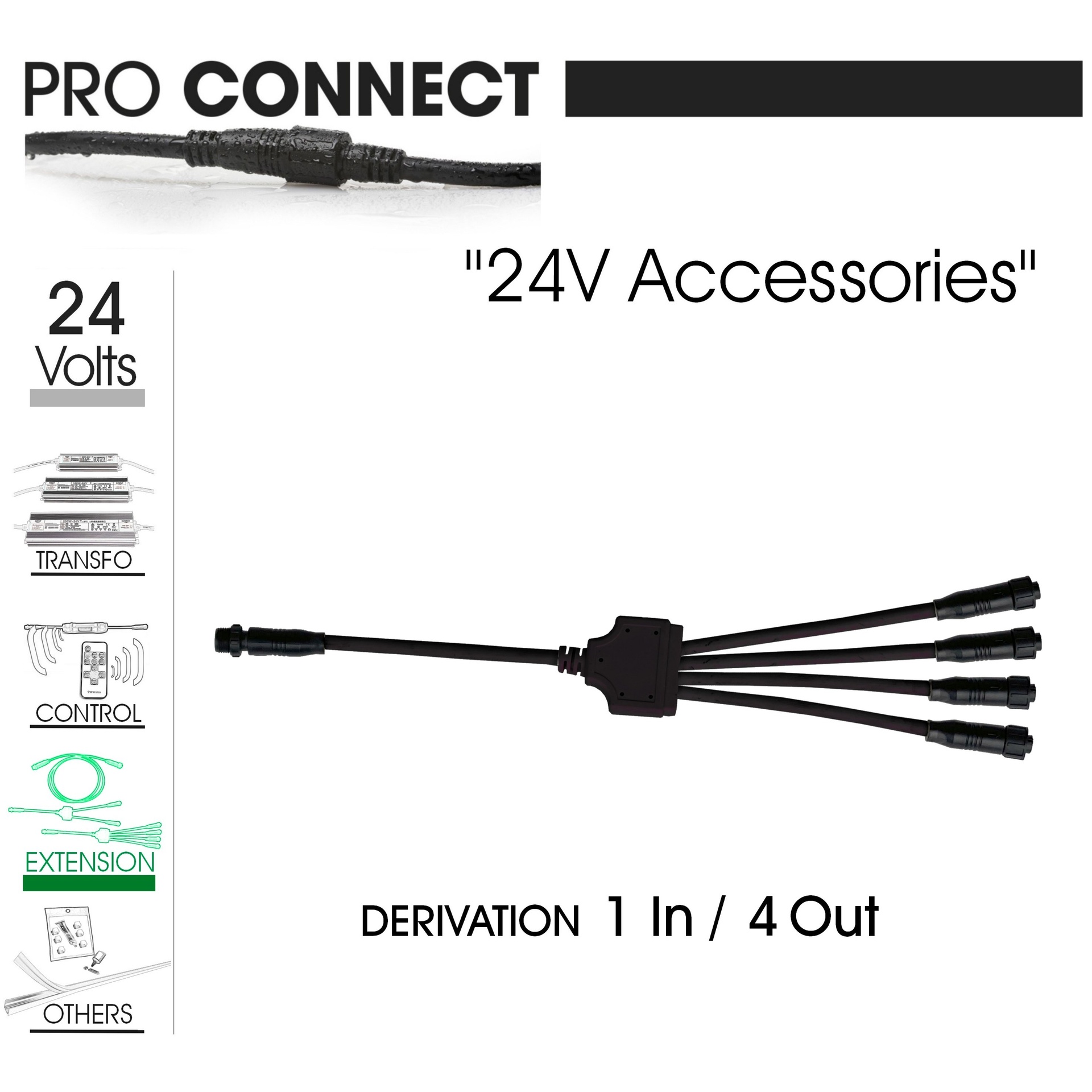 [F440] F440 - Répartiteur 4 voies d'alimentation - TBTS 24V