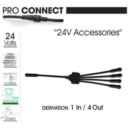 [F440] F440 - Répartiteur 4 voies d'alimentation - TBTS 24V