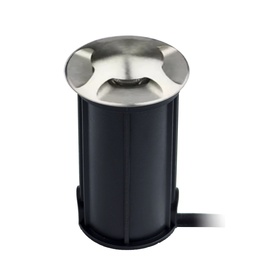 [2646-D404] 2646-D404 - Encastré béton Ø 52mm 3W 3000°K - Top INOX 4 fenêtres