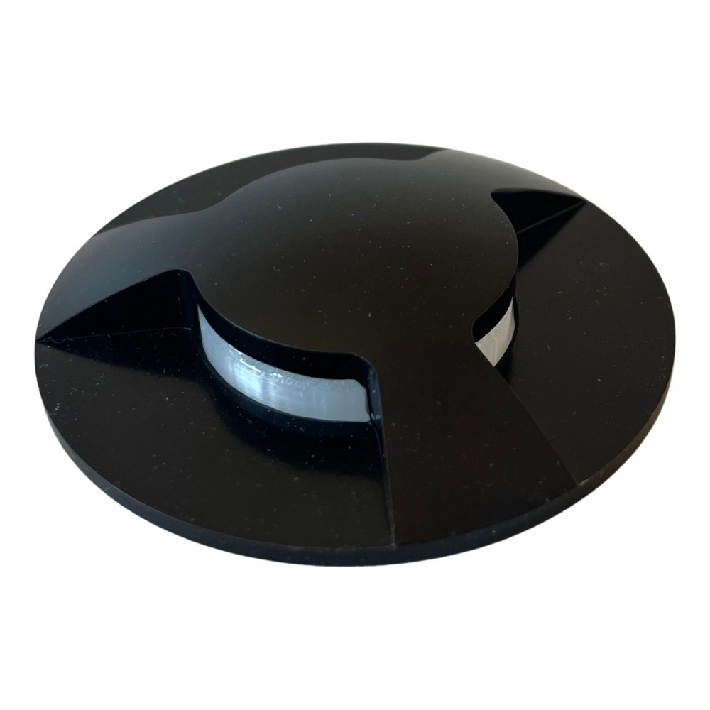 [D313] D313 - 3 Top Alu noir pour Spot Ø6cm 2036 - 3 Fenêtres