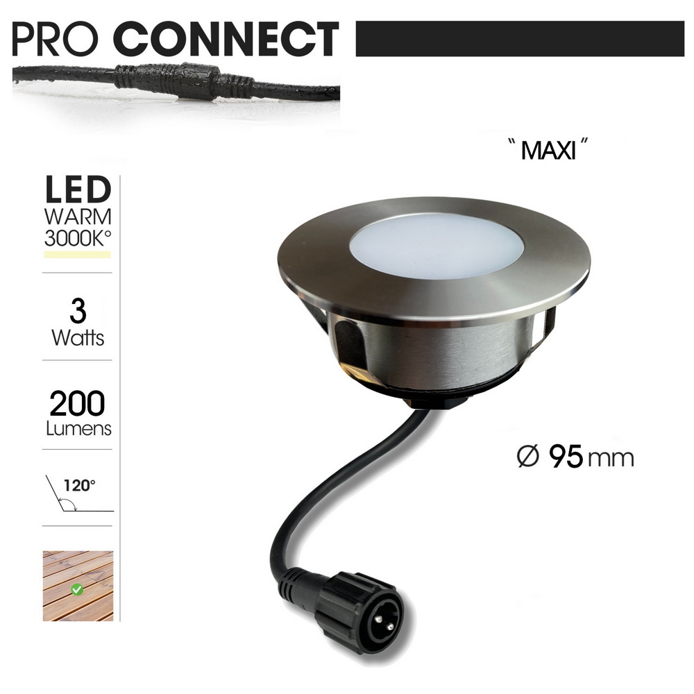 [2056] 2056 - Spot encastré bois Ø9,5cm 3000°K