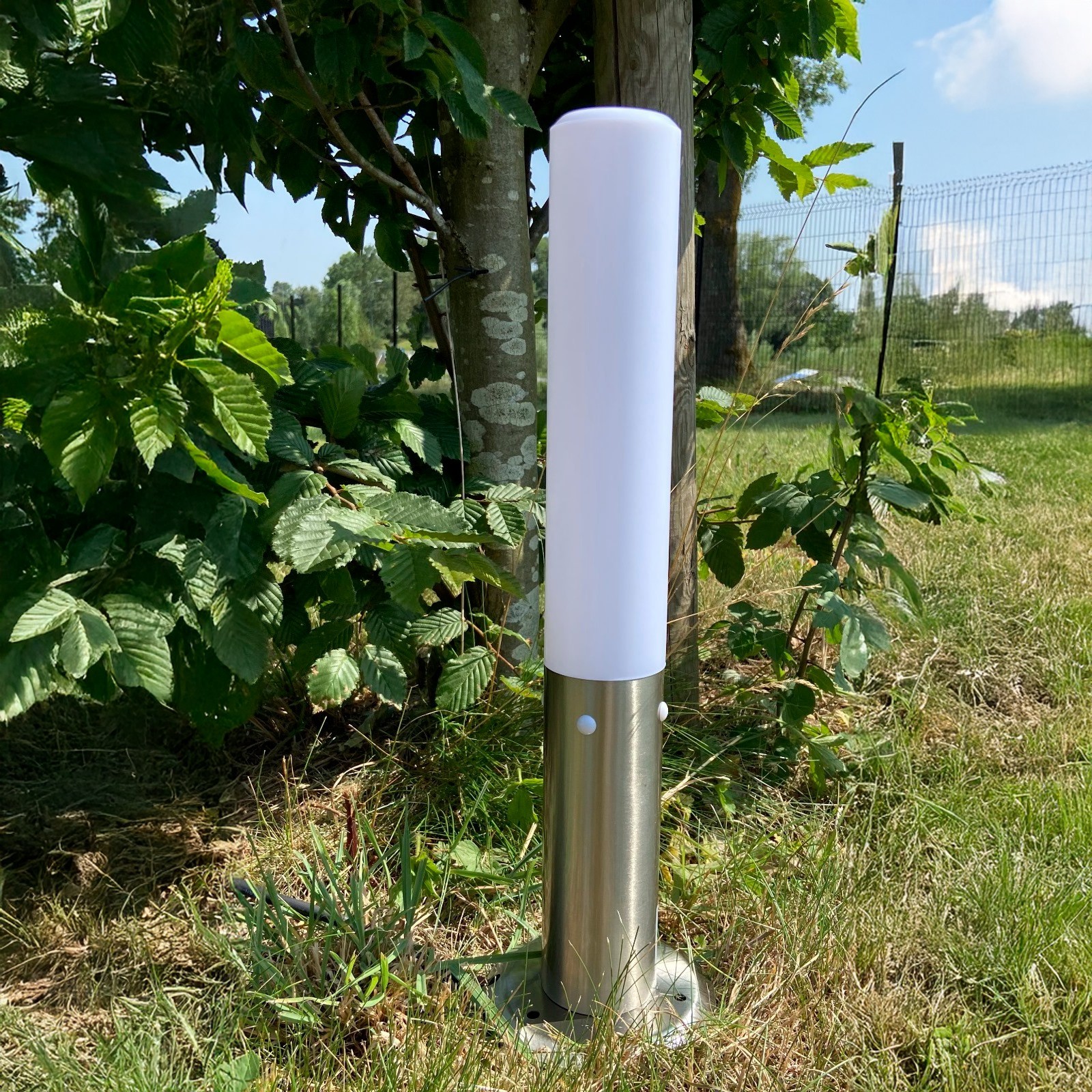 [4213A-Set3] 4213A-Set3 - 3 Bornes Inox à piquer LED