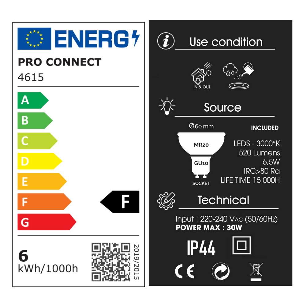 [4615] 4615 - Potelet TITAN, Noir - Ht 70 cm