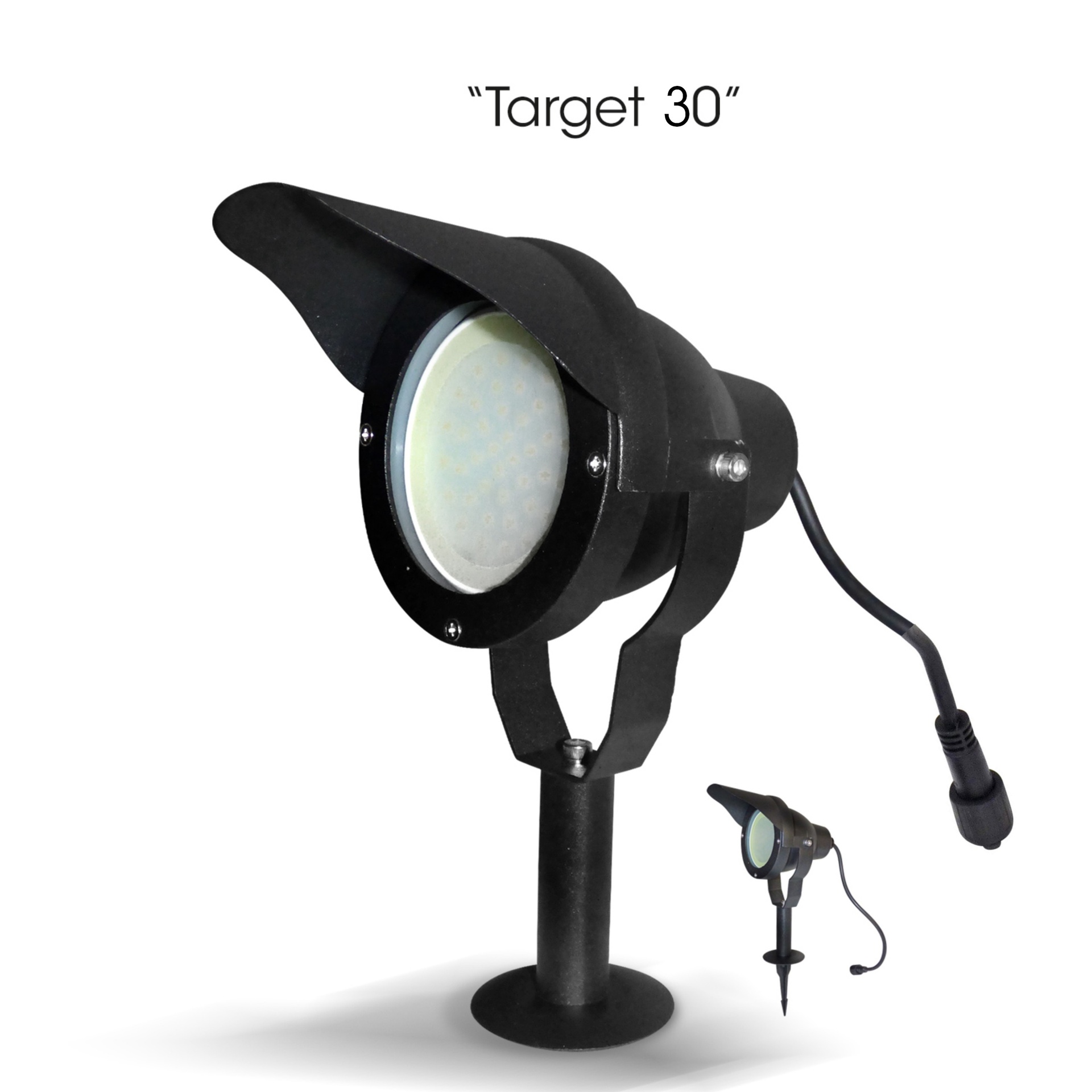 [3636] 3636 - Projecteur Noir Alu TARGET 30 - 10W - 3000°K