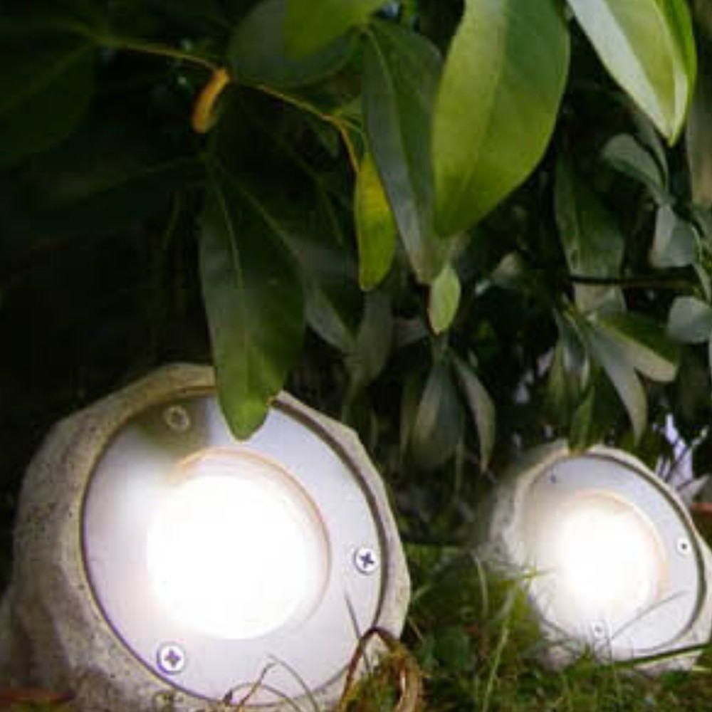 [3216-Set] 3216-Set - Kit 3 Projecteur résine imitation Pierre 2W