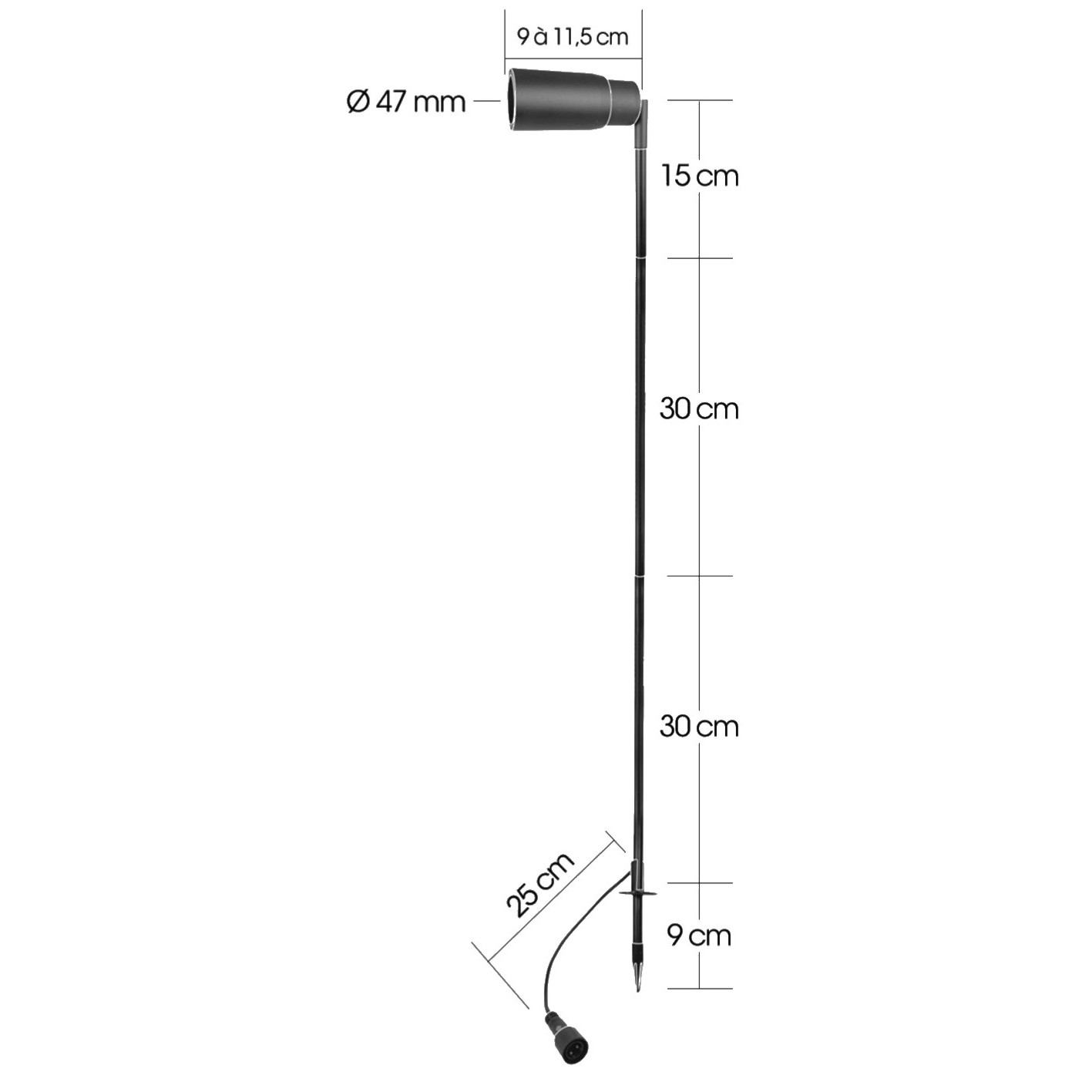 [3396] 3396 - Projecteur SNIPER 80 Lentille ajustable - 5W