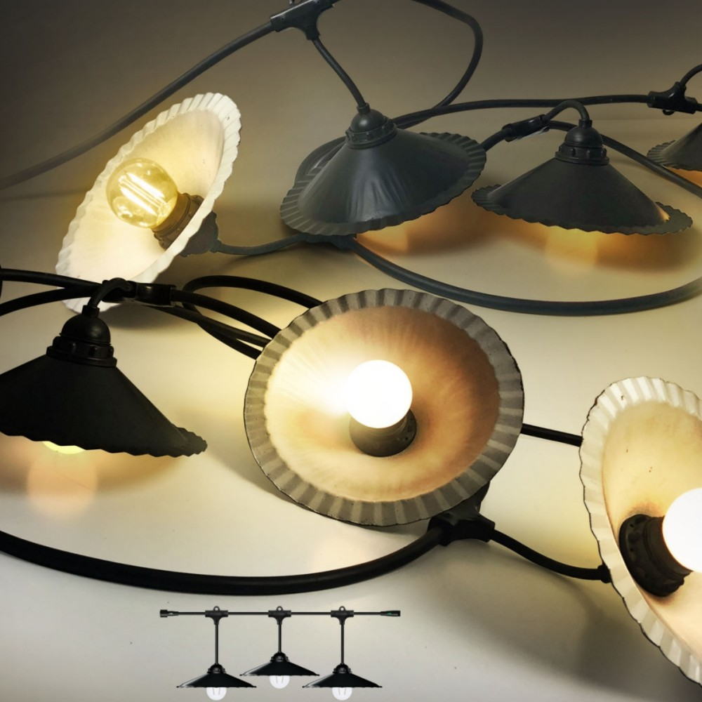 [8606-33-30L] 8606-33-30L - Guirlande 6m 8xE27 Coupelle