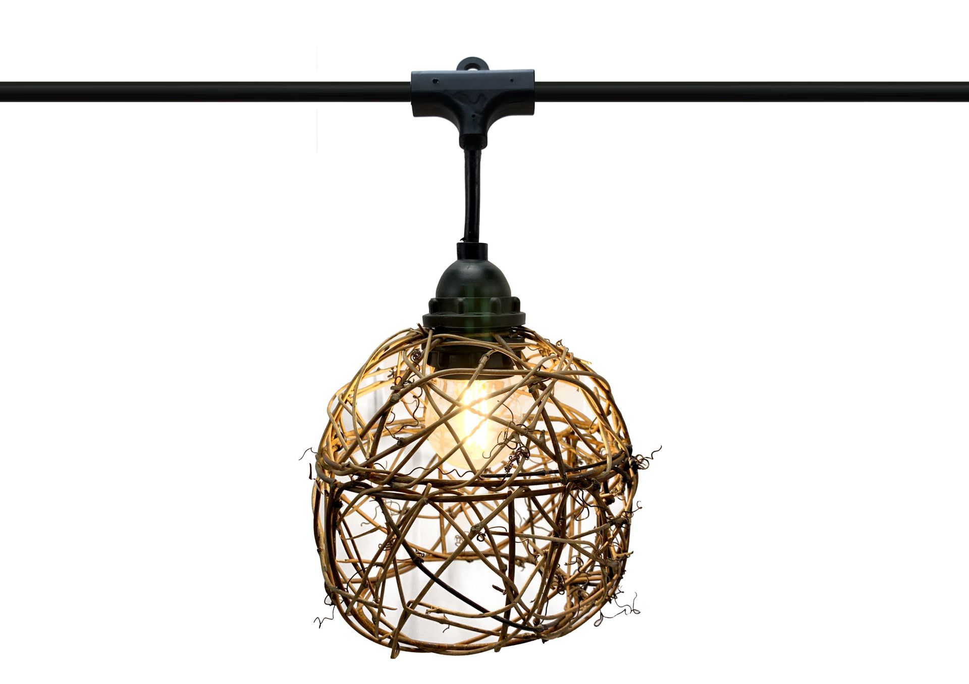 [8606-33-60L] 8606-G33-60L - Guirlande 6m 8xE27 Rattan Ball