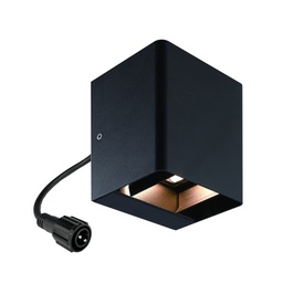 [4700] 4700 - Applique murale CUBE Noire - 10 x 10 cm