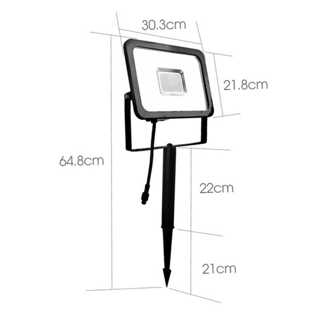 [3956] 3956 - Projecteur Noir PULSAR 50 - 50W - 5500 lm