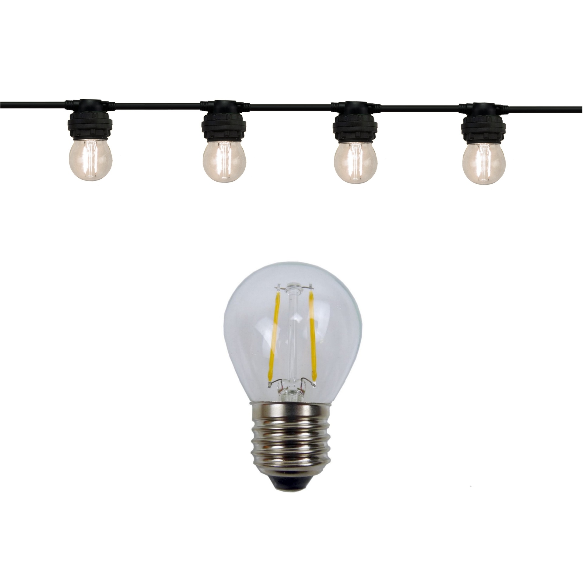 [8512-G40] 8512-G40 - Guirl. 12m 24xE27/G45 Fil 3000K