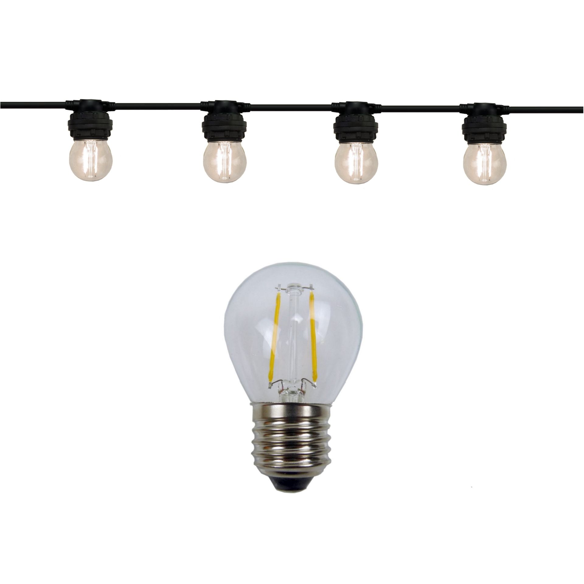 [8512-G40] 8512-G40 - Guirl. 12m 24xE27/G45 Fil 3000K