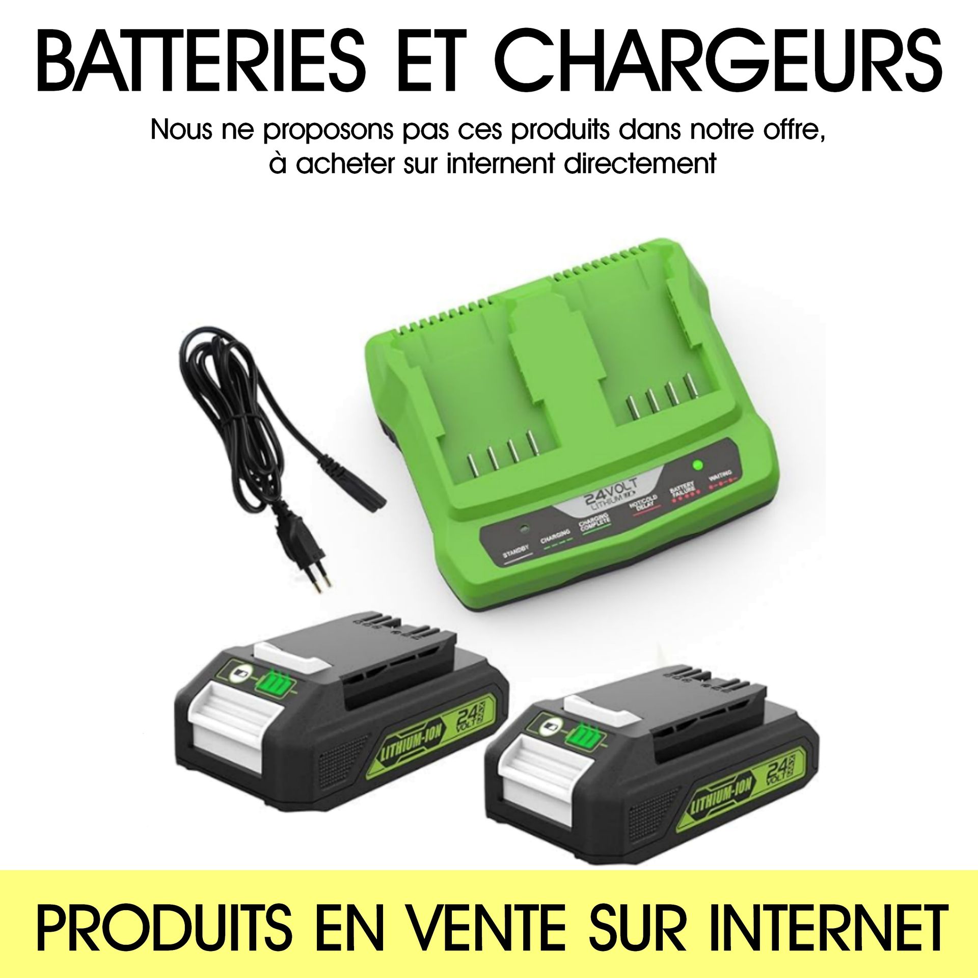 [F500] F500 - Adaptateur pour Batteries 24 V type Electroportatif